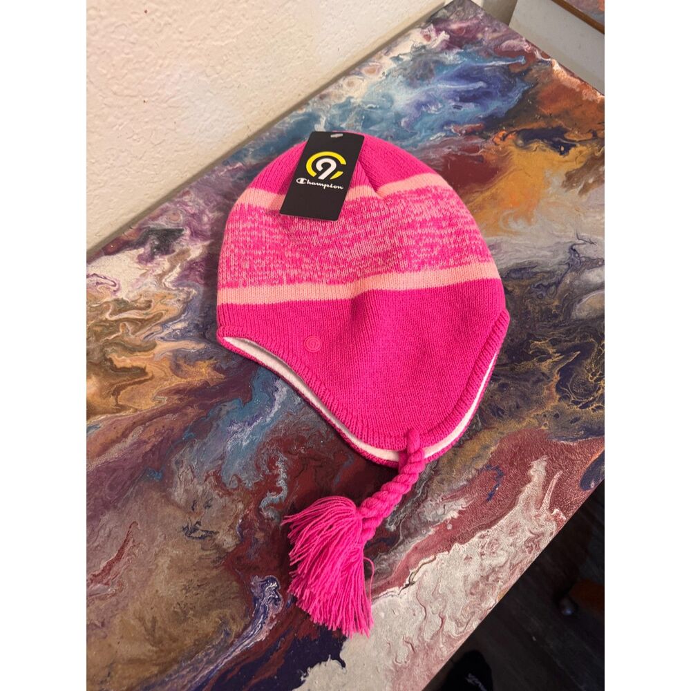 Champion Girls Duo Dry Moisture-Wicking Beanie | Pink (Style C137A)